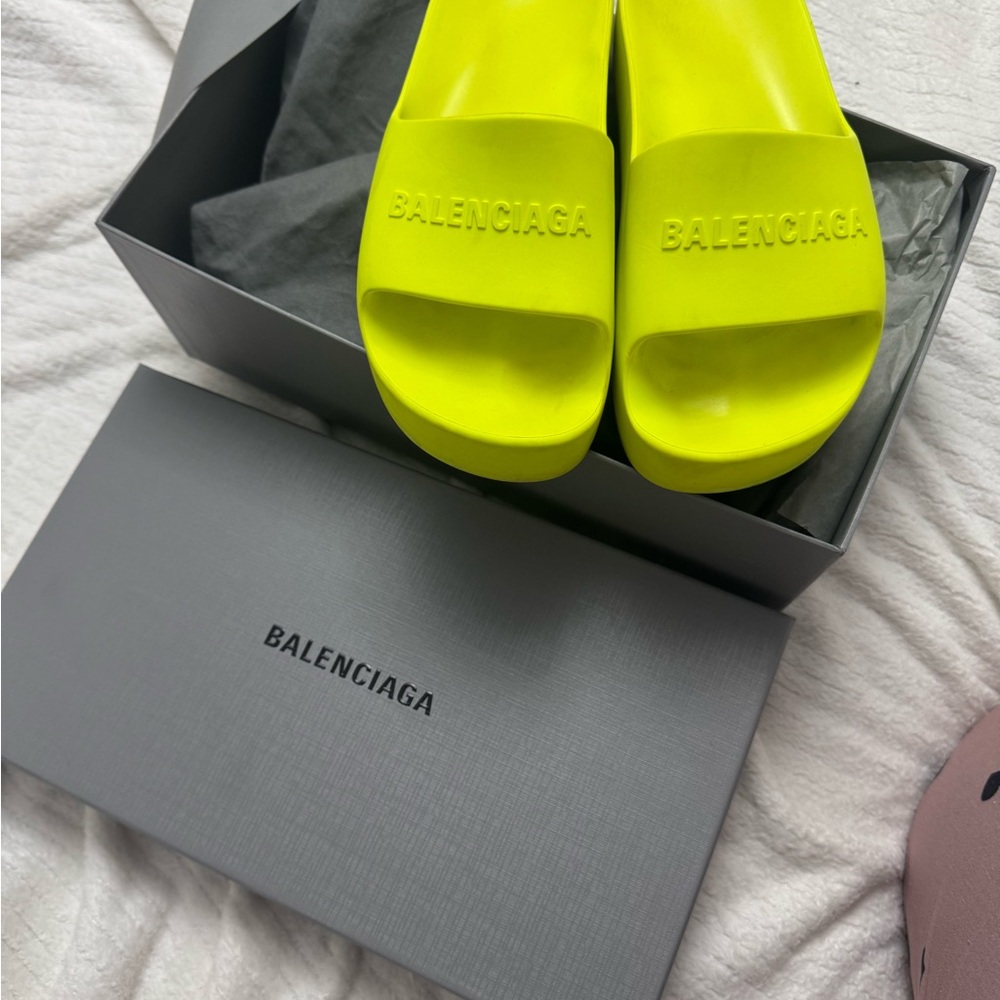 Balenciaga Women's Bright Yellow Sandals